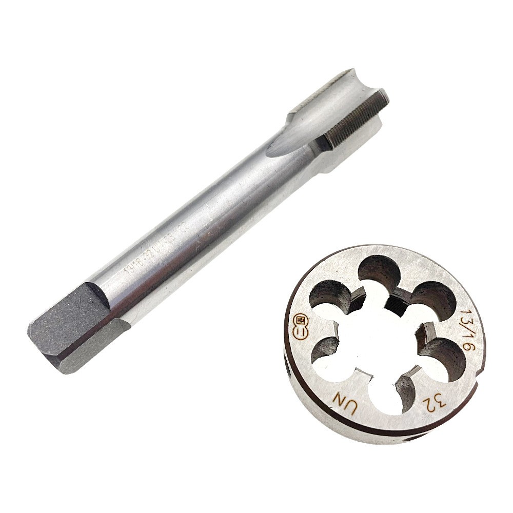 13/16-32 Tap and Die Set Right Hand 13/16x32 Tap Die RH 13/16 x 32 Thread Tap
