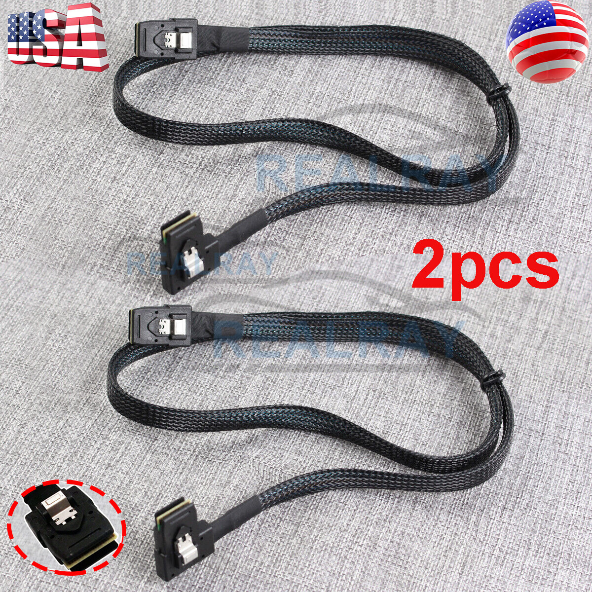2pcs 0M246M SAS-A SAS-B Sata Raid Controller Cable For DELL PERC H700 R610 R710