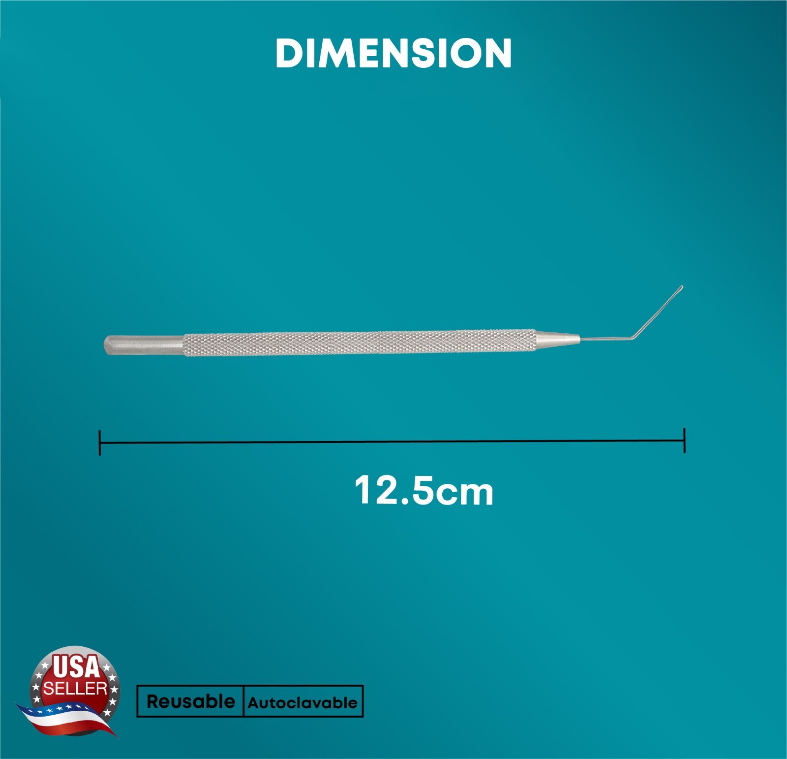 Drysdale Nucleus Manipulator Angled Hook Ophthalmic Eyelid Surgical Instruments