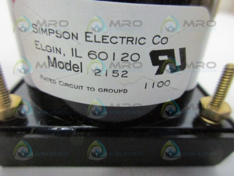 SIMPSON 2152 PANEL METER 0-25 ACA NSMP