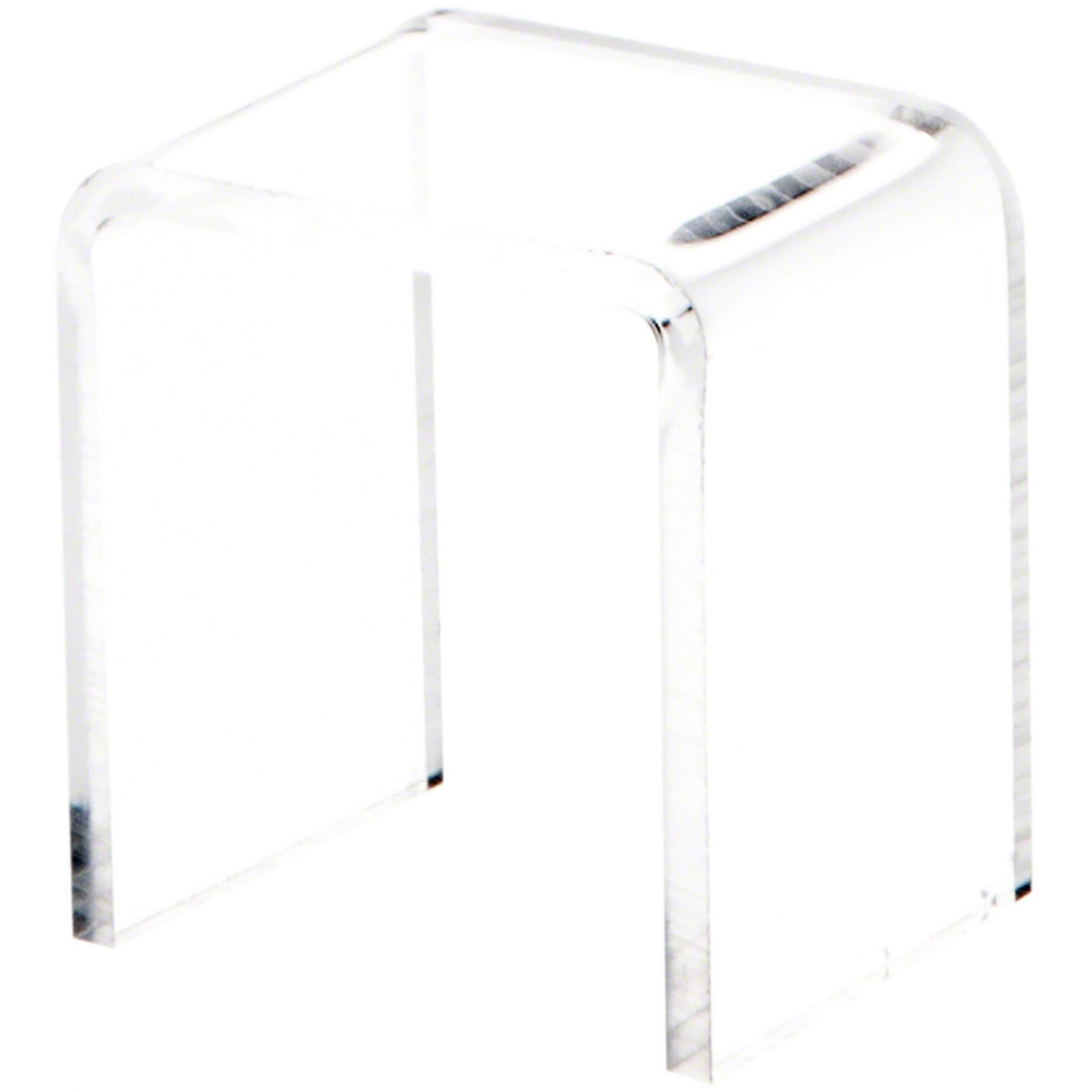 Plymor Clear Acrylic Vertical Square Display Riser, 1.5" H x 1.38" W x 1" D