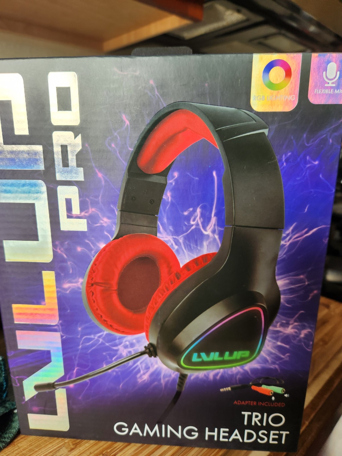 Vivitar Pro Trio Gaming Headset LED Lights Works With Xbox Playstation Nintendo