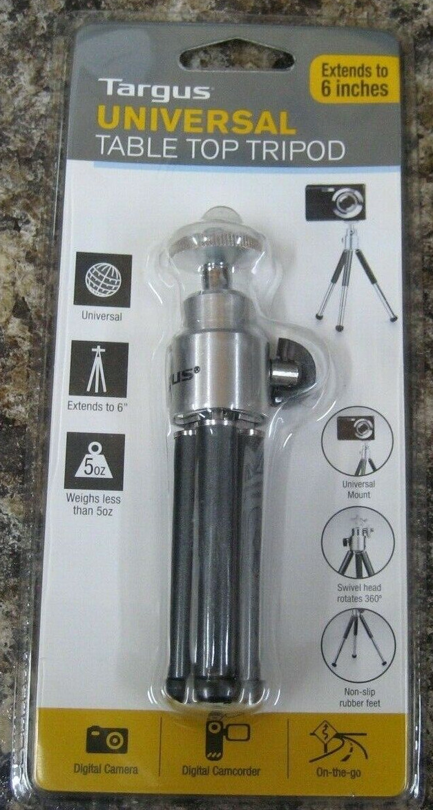 Targus UNIVERSAL TABLE TOP TRIPOD Extends to 6" TGT-CT7 New NOS