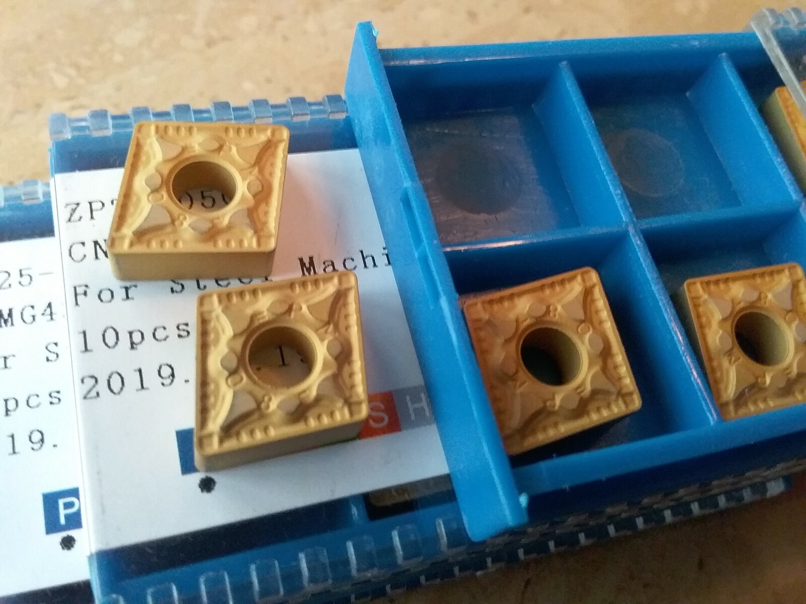 10pcs CNMG432 Carbide Inserts Tin Coated free shipping-new