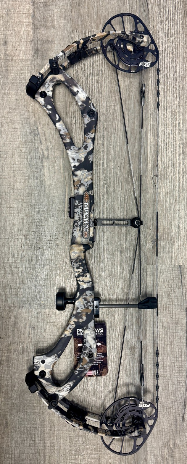 PSE Mach 33 DS FDS Right Hand 70LB Kryptec Skyfall Carbon Bow New