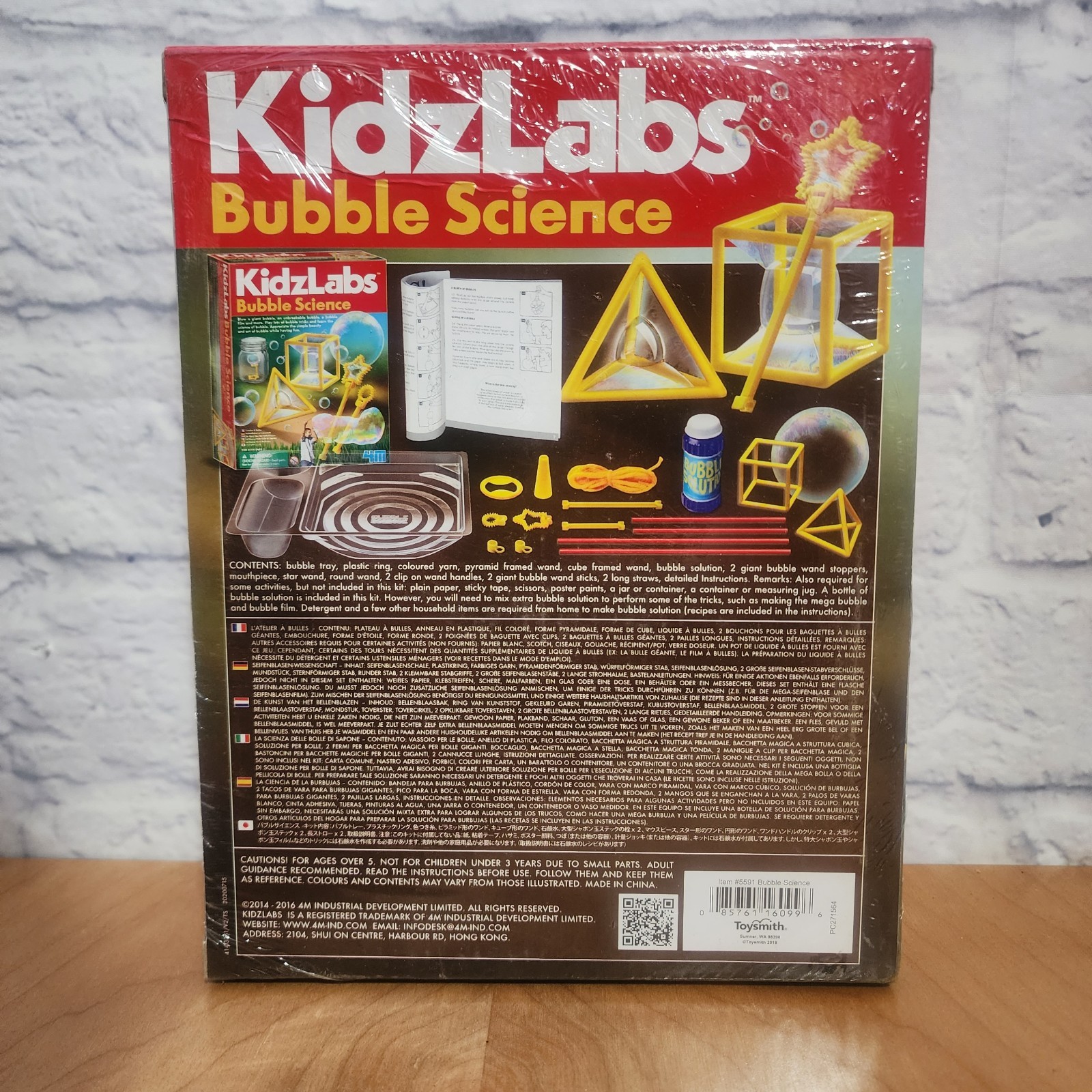 KidzLabs Bubble Science Kit Educational STEM Activities by 4M Sealed