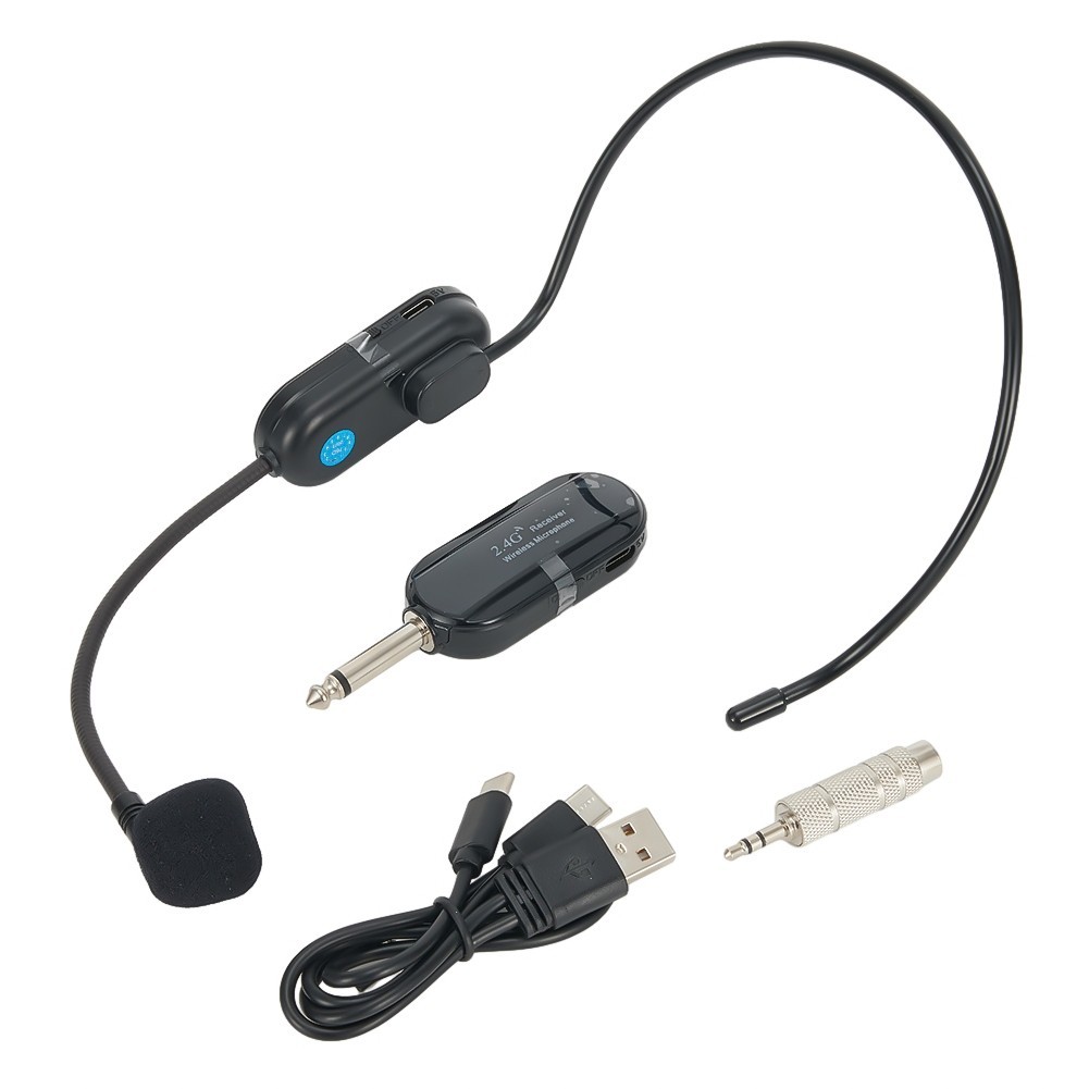 for 2.4G Wireless Microphone Headset 160FT Range Mic For Teach Outdoor Speech