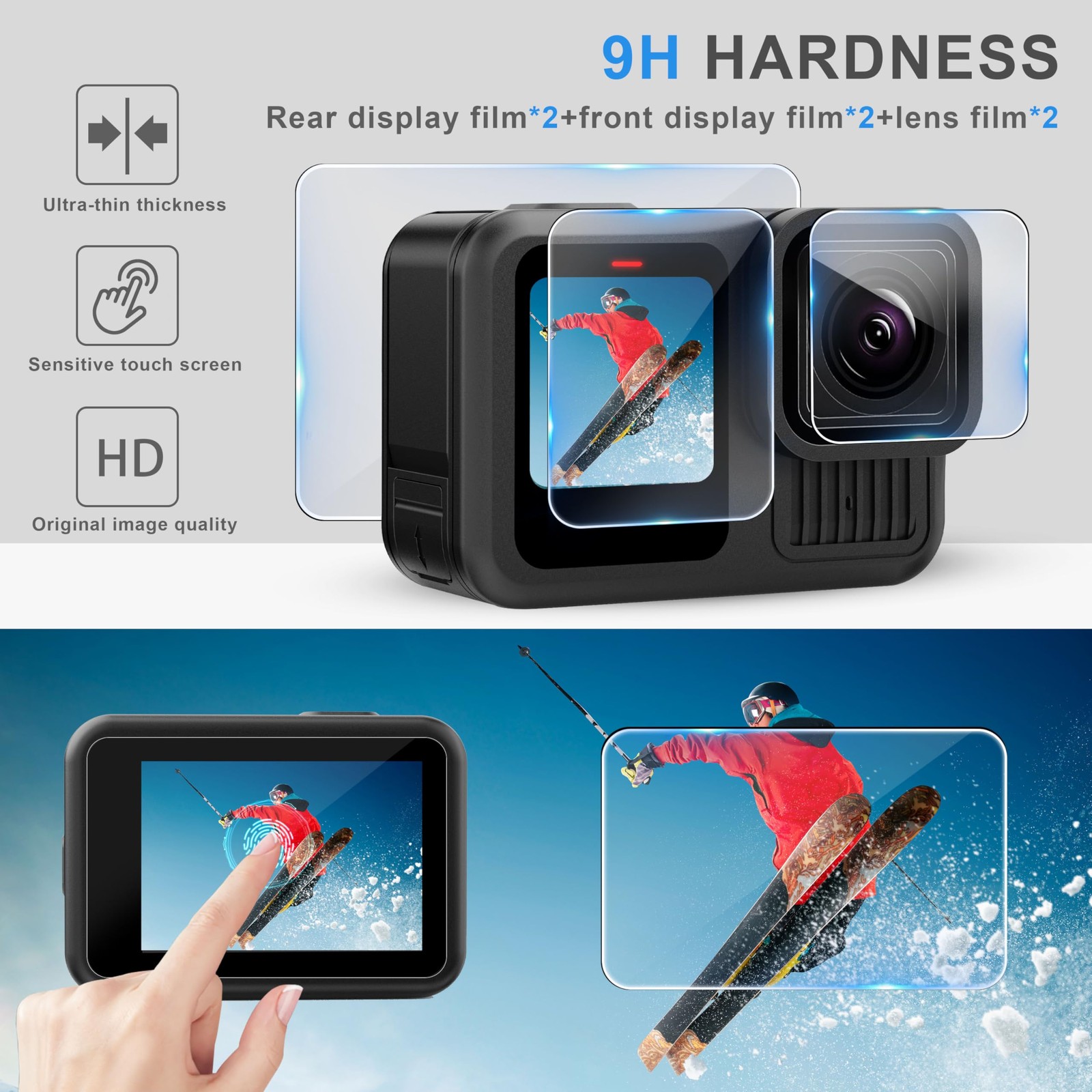 OKFUN Silicone Sleeve Case for Go Pro Hero 13 Black,6PCS Screen&Protector...