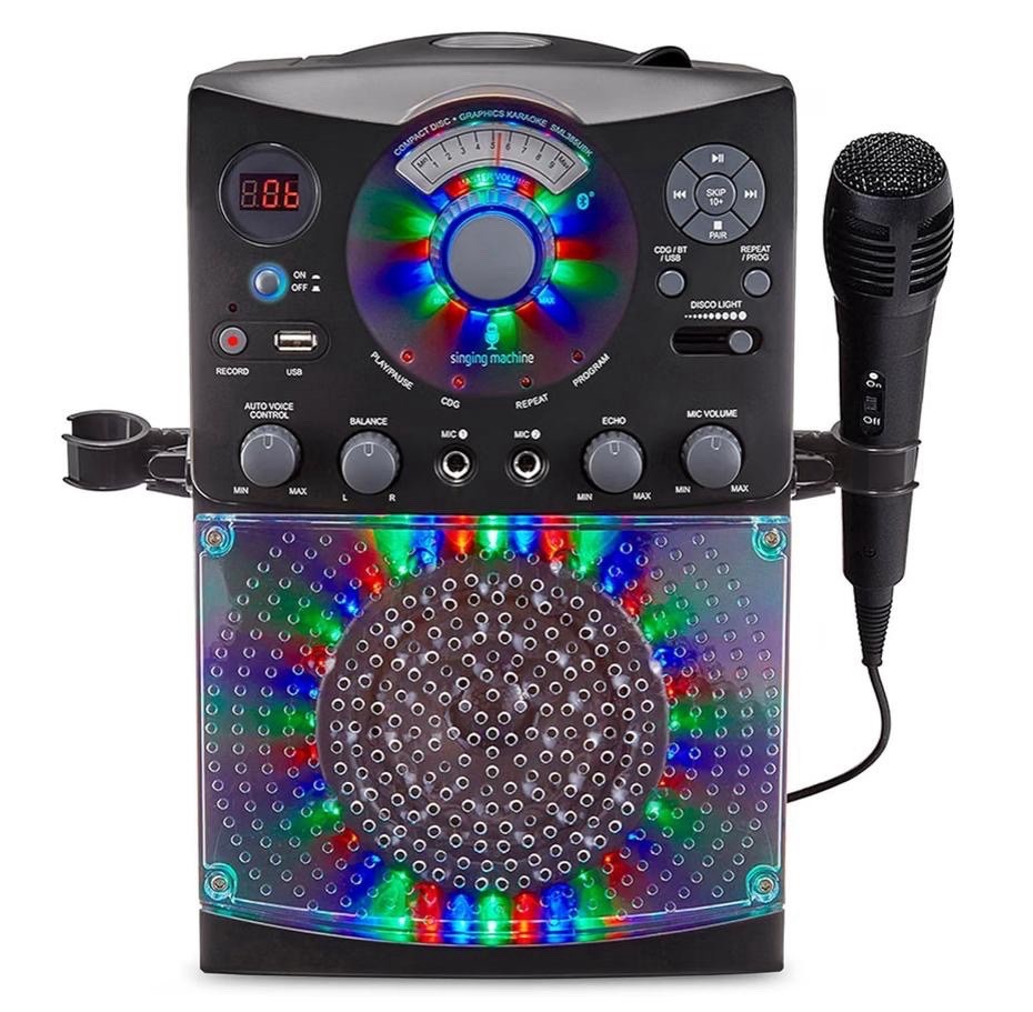 Singing Machine Karaoke Machine for Kids and Adults with Wired Microphone