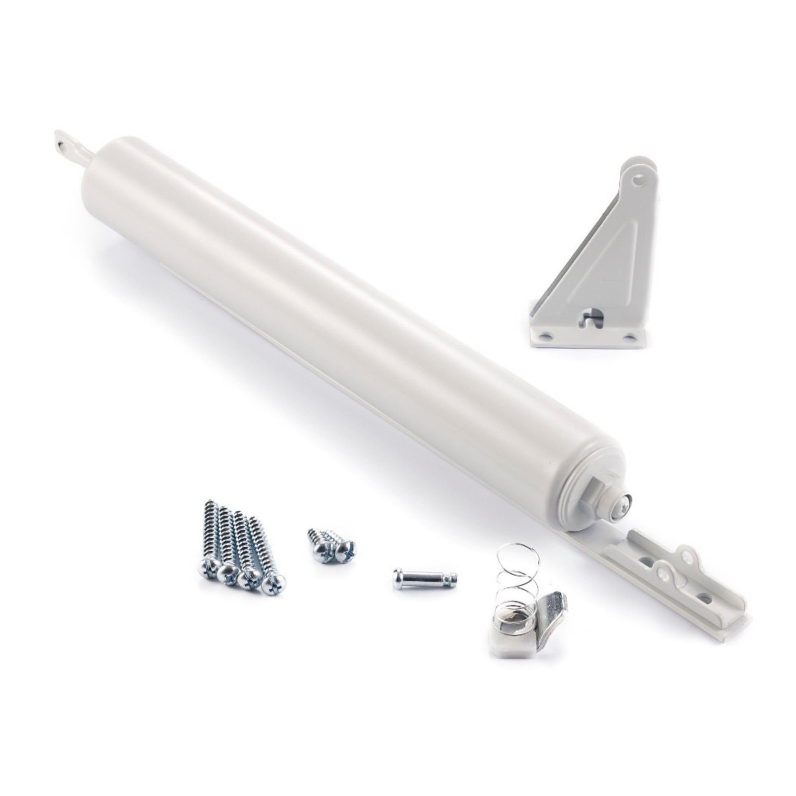 Heavy Pneumatic Storm Screen Door Closer Torsion Bar White