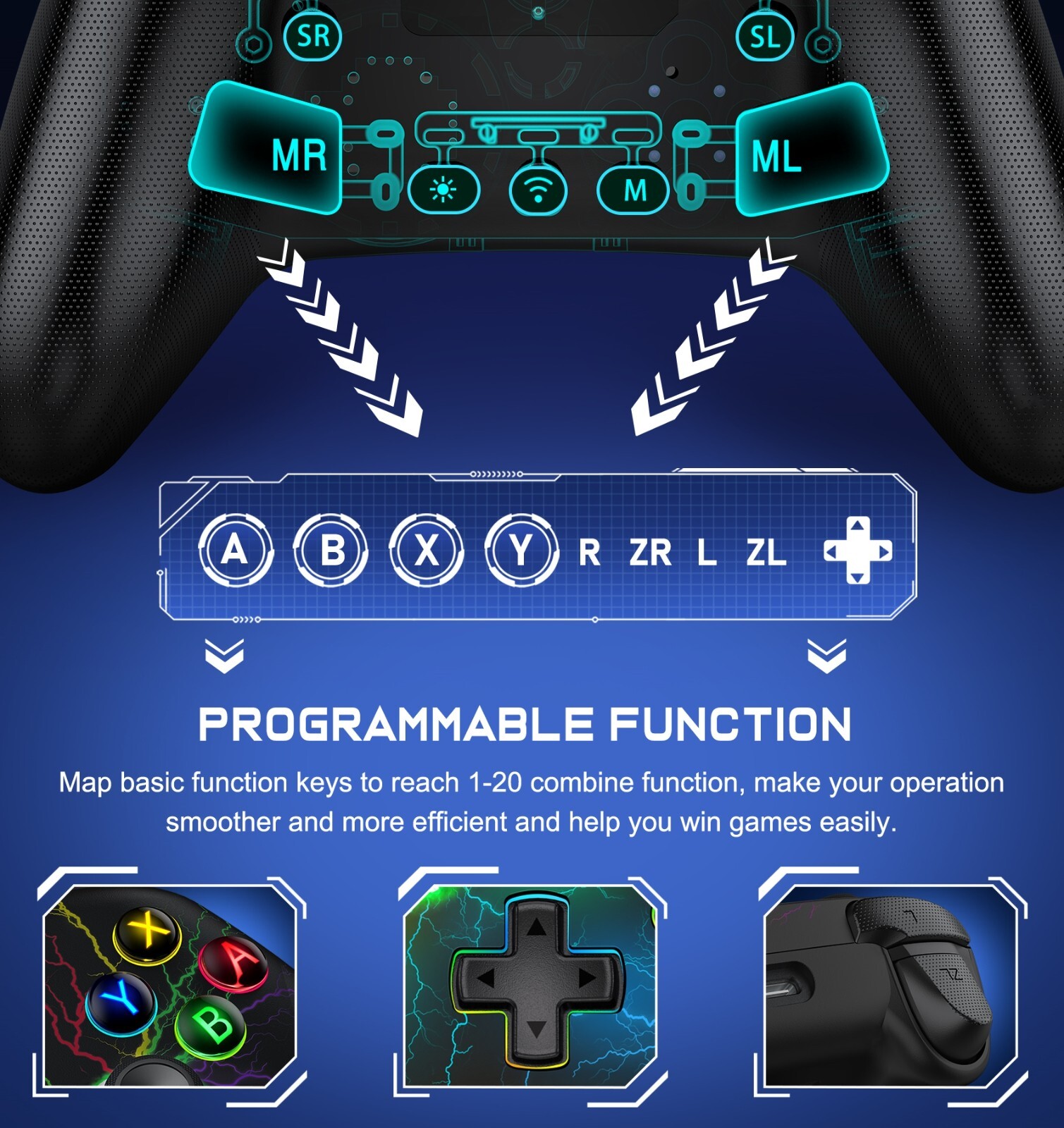 Nintendo Switch Wireless Pro Controller Gamepad For Nintendo Switch/Switch OLED