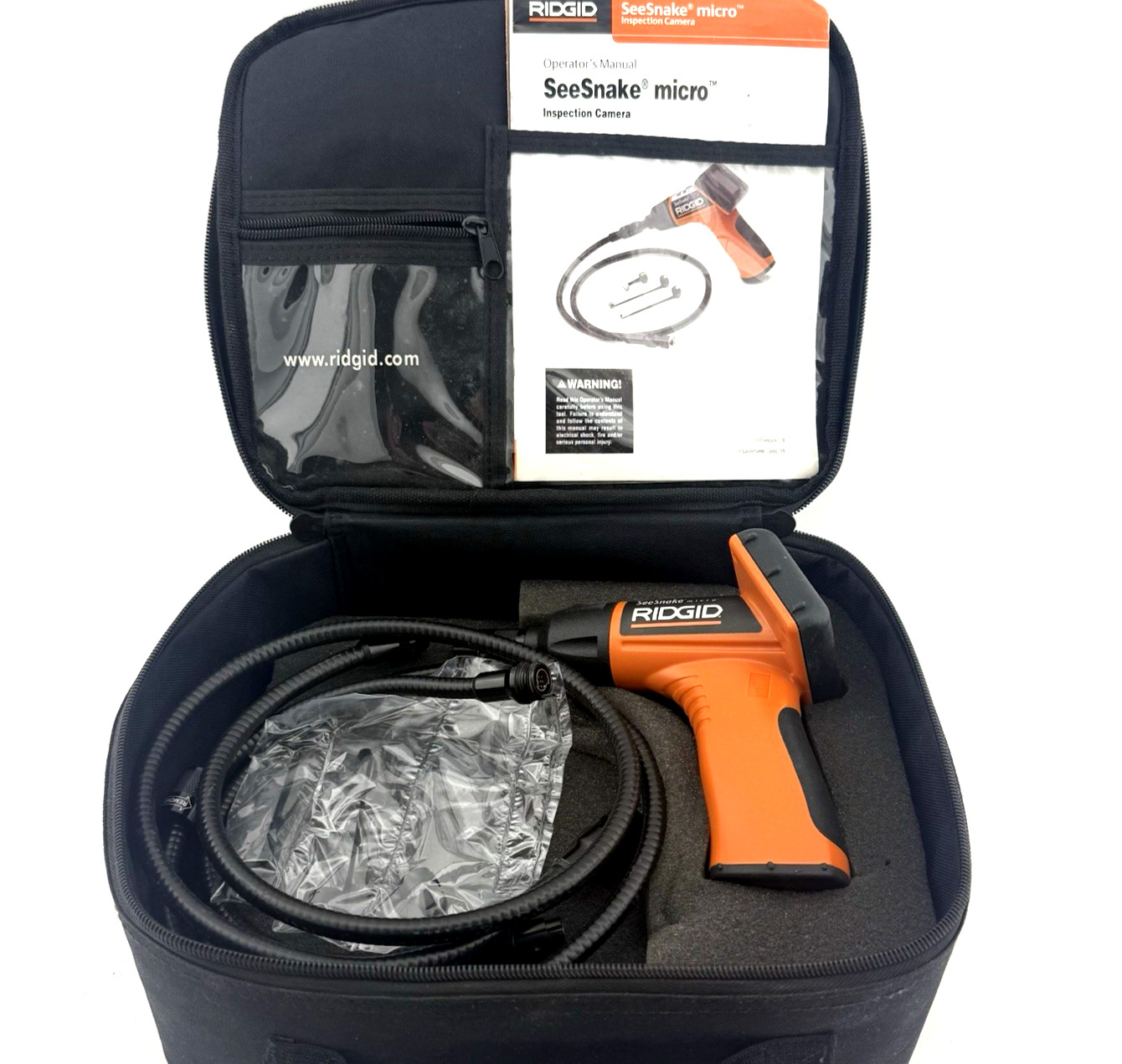 RIDGID SeeSnake Micro Inspection Camera w 3ft Extension Case Manual