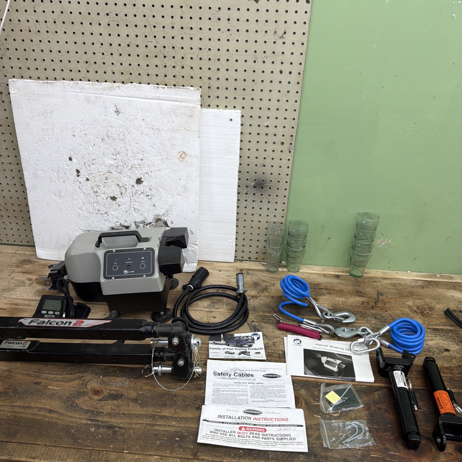 Blue OX BRK2022 Patriot Flat Tow Brake System And Falcon 2 Tow Bar 6000 Ib