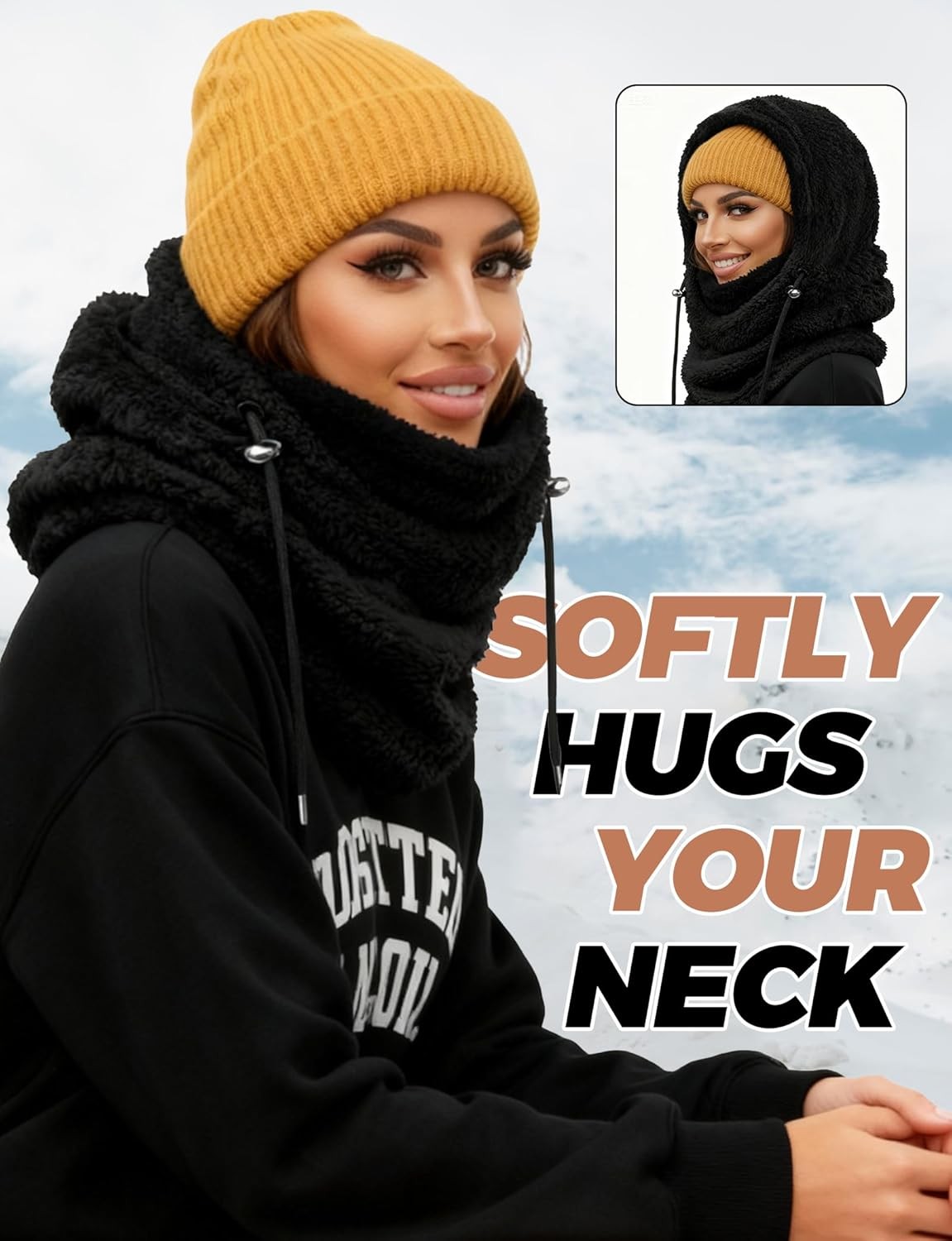 Balaclava Face Mask for Women Men Winter Hat Neck Windproof Fleece Ski Mask Warm