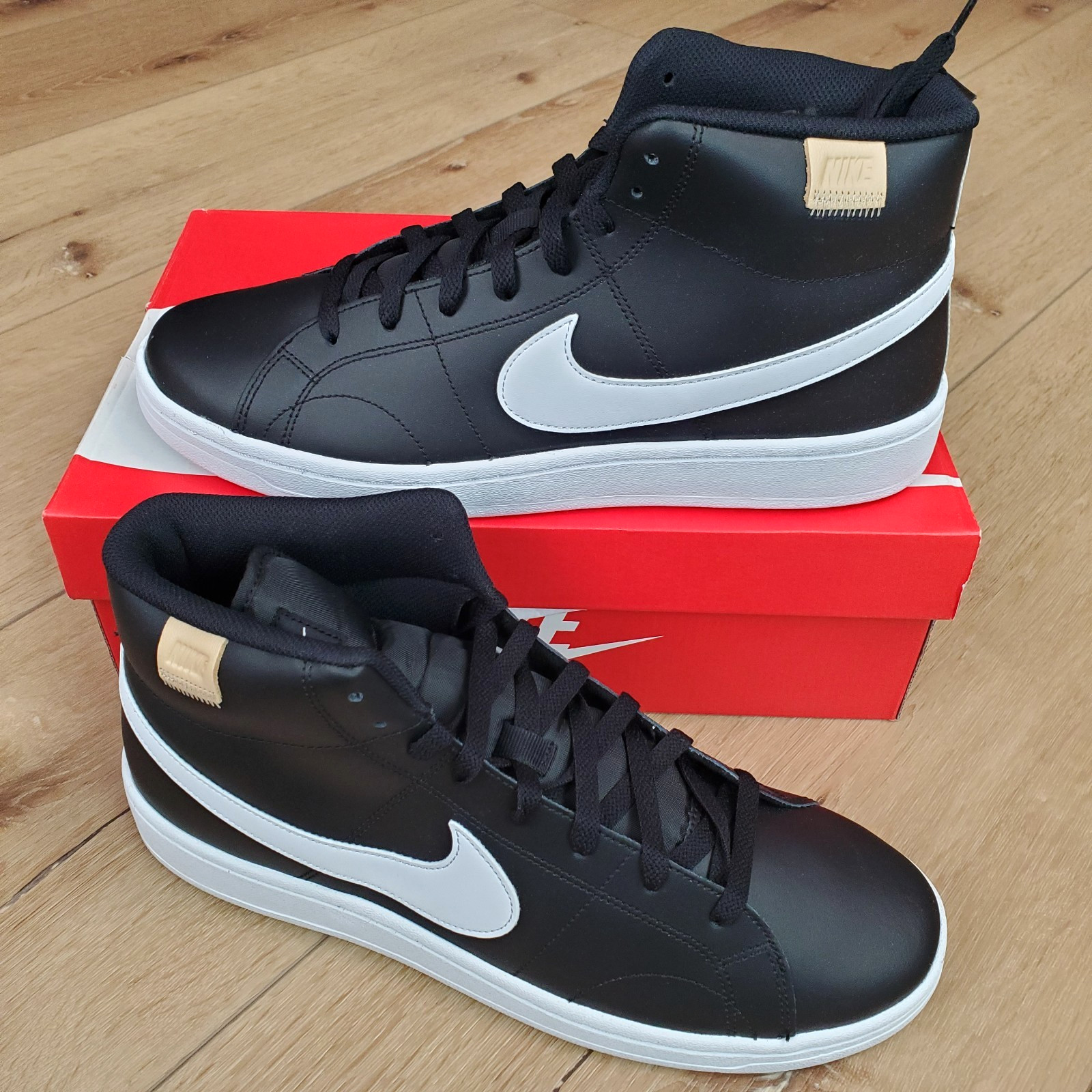 NIKE Mens Court Royale 2 Mid Top Black / White Size 11.5 CQ9179-001 Basketball