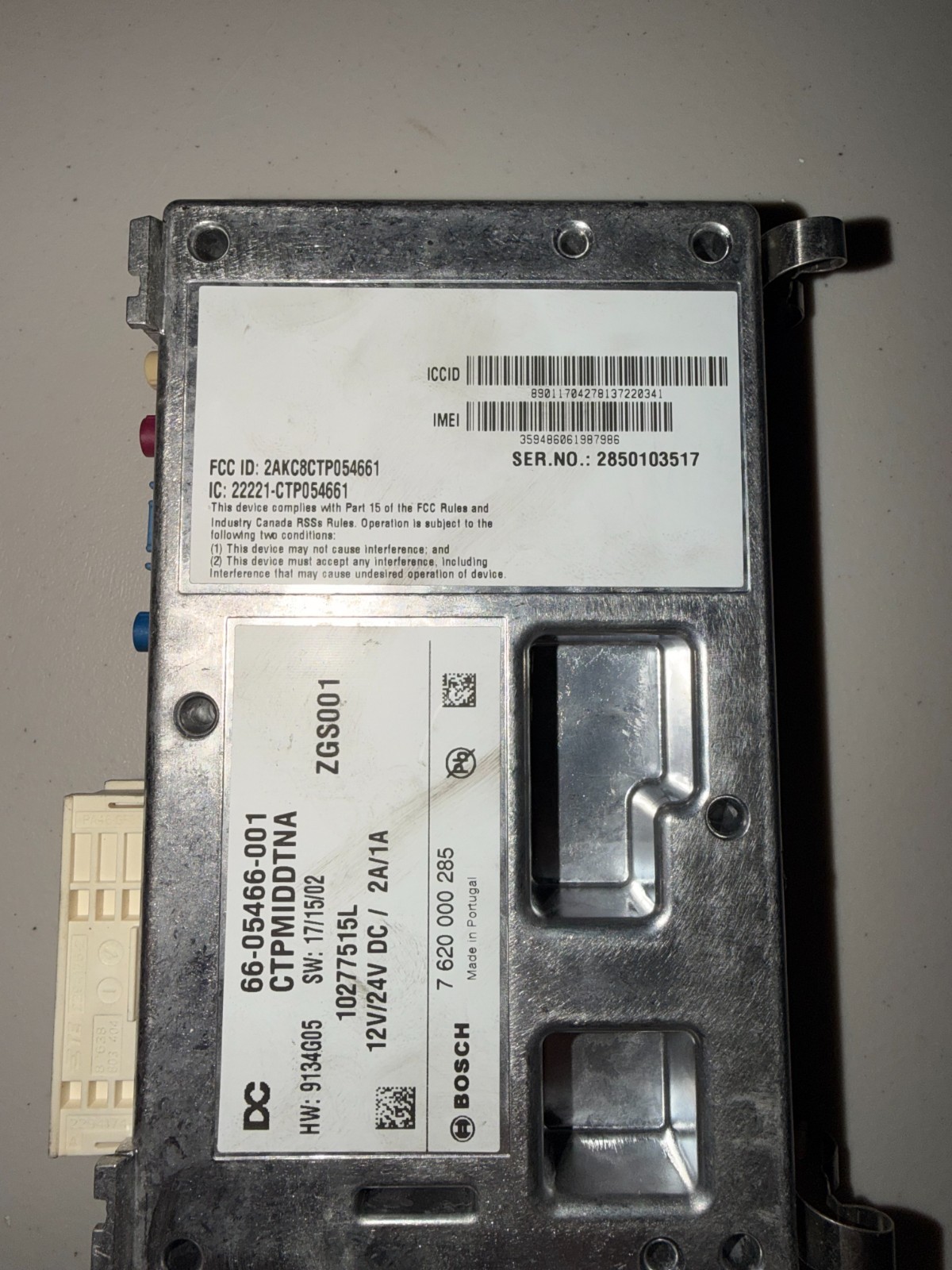 FREIGHTLINER CASCADIA CECU TELEMATICS CONTROL MODULE 66-05466-001 OEM