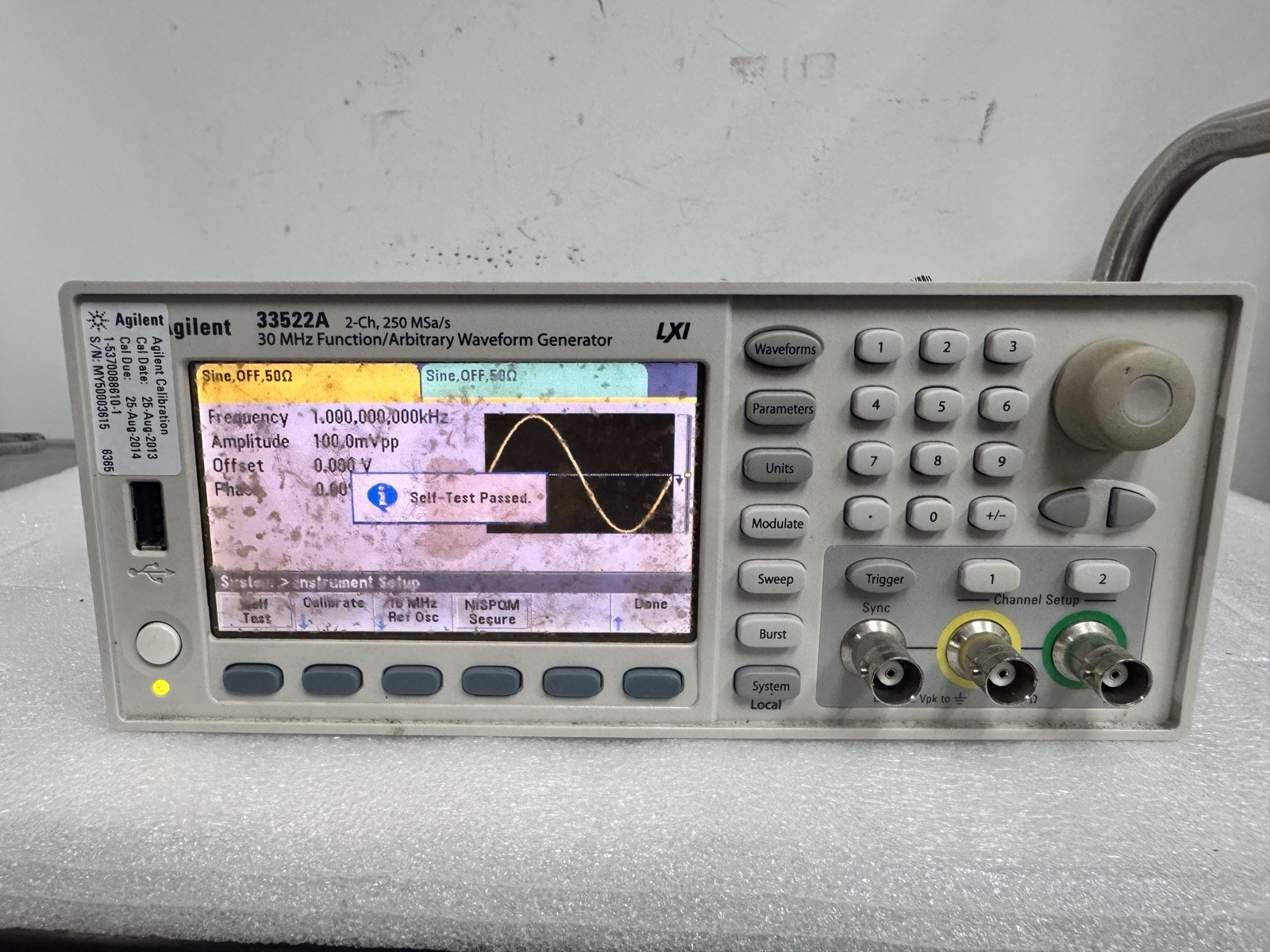 Agilent 33522A Function Generator /Arbitrary Waveform Generator, 30MHz,2CH