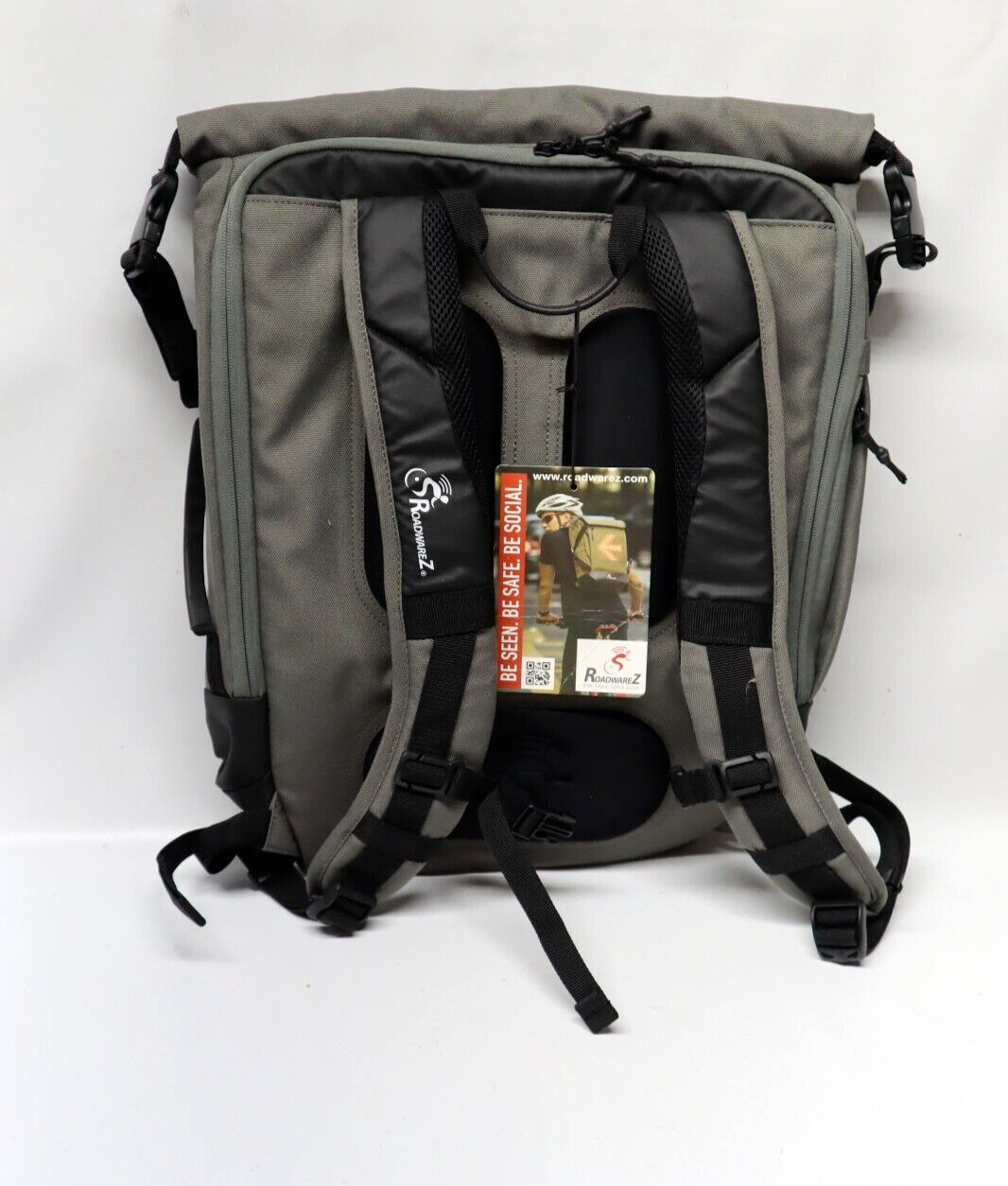 Roadwarez Street Warrior Bluetooth Enabled Cycling Backpack (Gray) - New