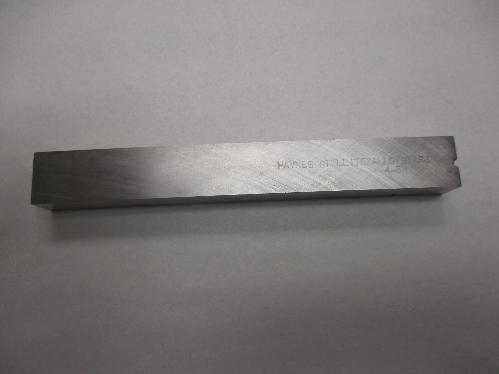 1 Haynes Stellite Cobalt/chrome 3/4" x  5/8" x 6" Lathe tool grade STAR J New!
