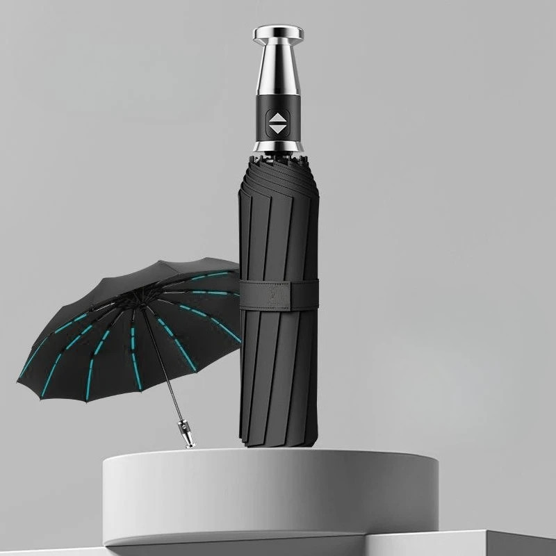 Fully Automatic Umbrella for Both Weather and Sun Protection, Men's Enlarged Sol