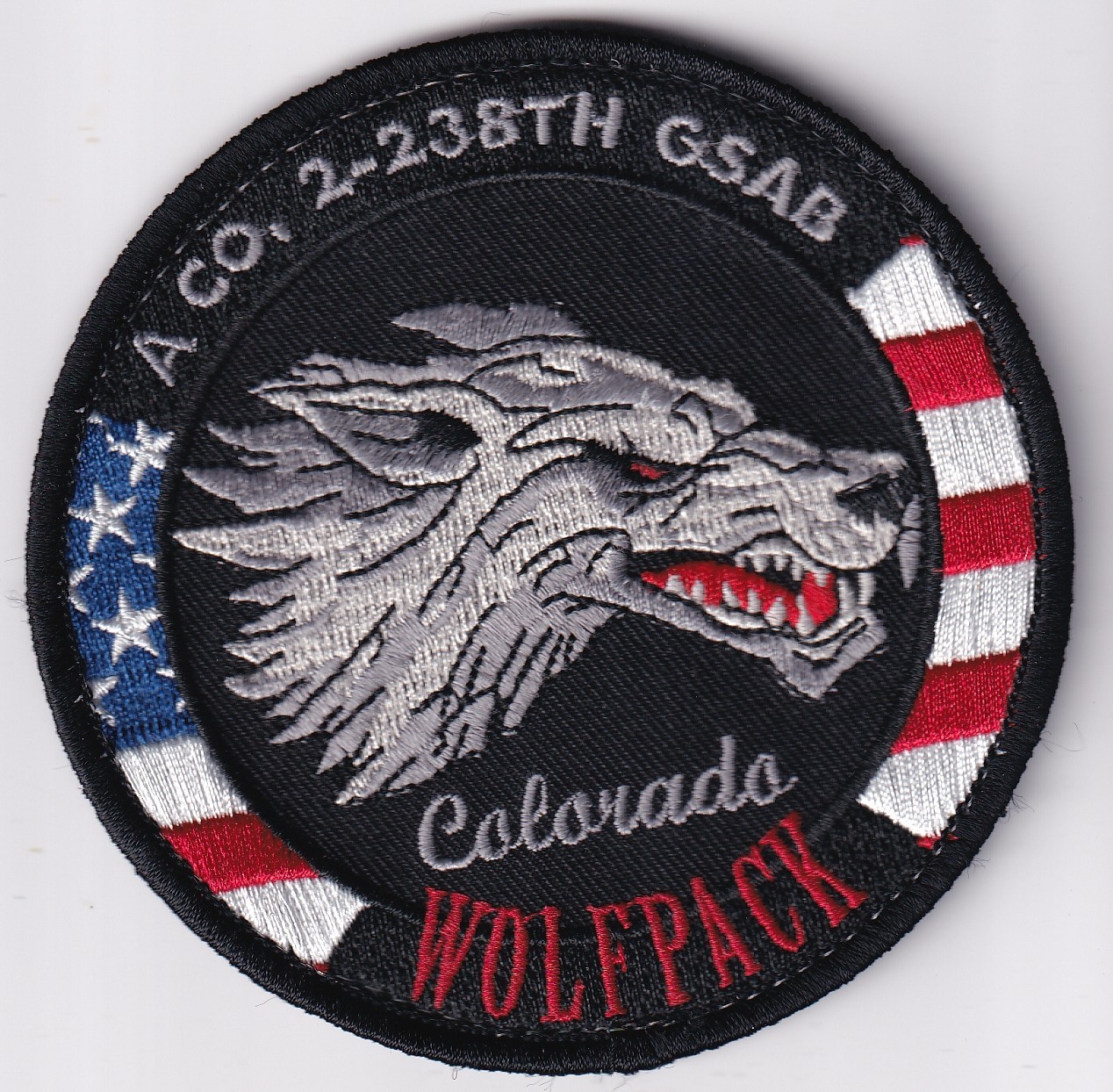 A Company 2-238th GSAB Colorado Wolfpack patch US Army Aviation GWOT era