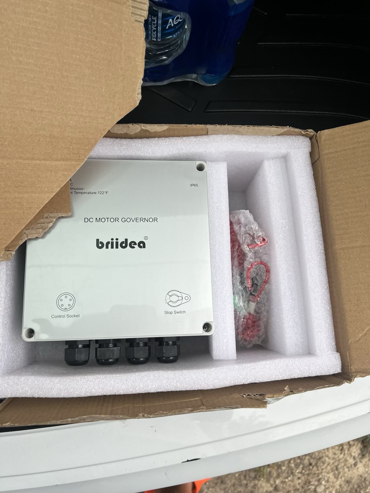 Briidea 12V 24V 50A DC Motor Governor Speed Controller HTRC-03A Main Box Replace