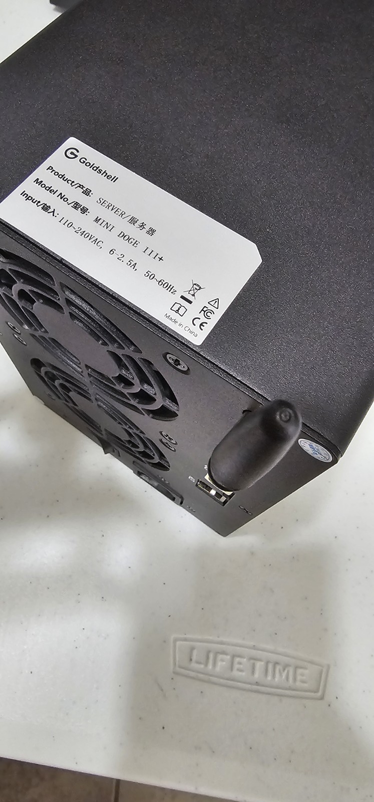 ​Goldshell Mini DOGE 3+ (III Plus) WiFi Onboard PSU