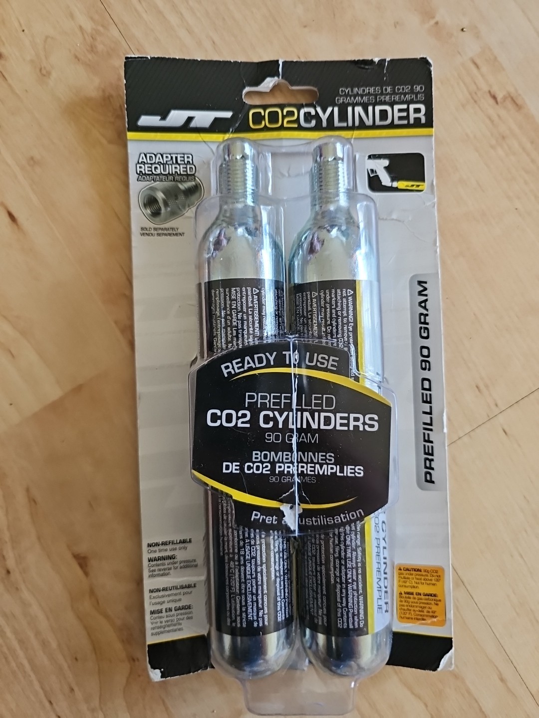 JT 90gram CO2 Tank - Prefilled - Pack of 2