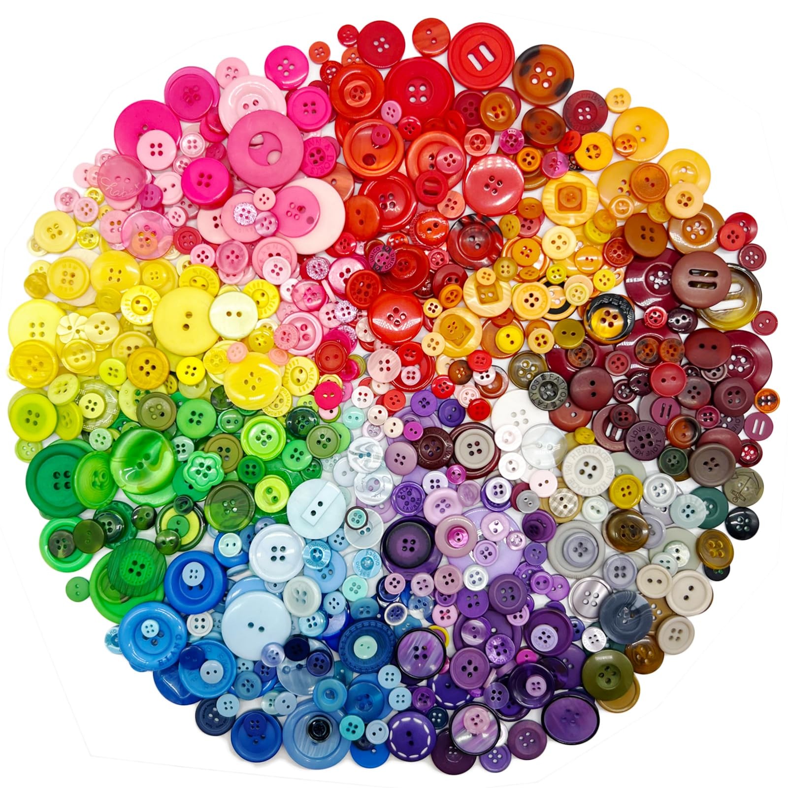 500-700 PCS Assorted Mixed Color Resin 700 Style A, 700 A