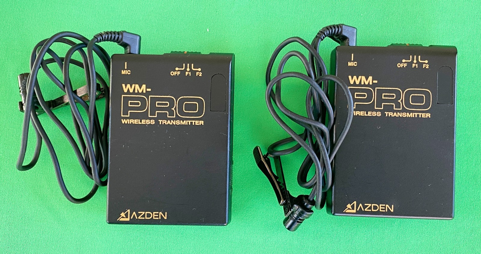 Azden 2 Channel Mic System: 1 Model WR22 Pro Receiver & 2 WM Pro Transmitters