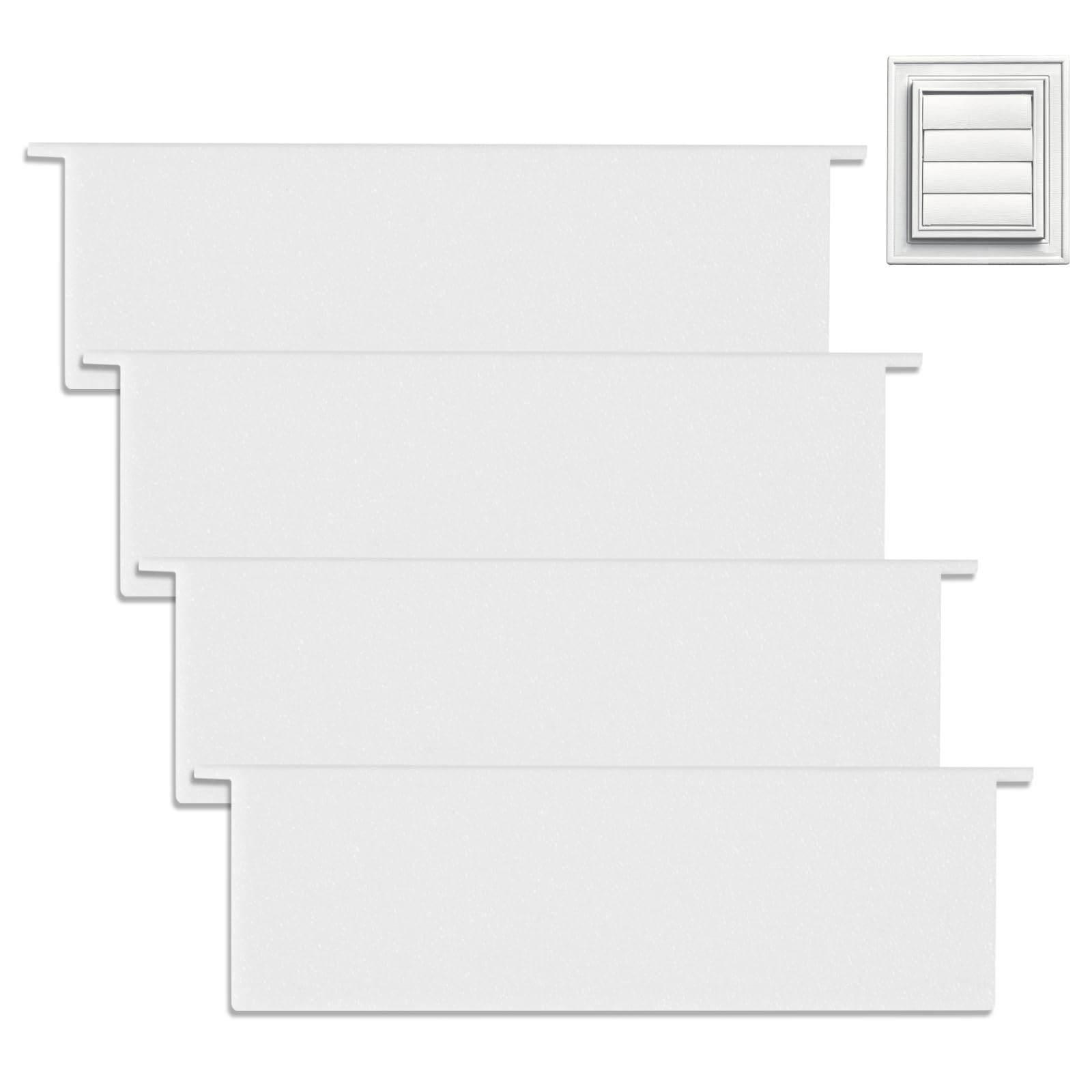 4inch Dryer Vent Louvers, Outdoor Dryer Vent Cover Flaps Replacements, UV and...