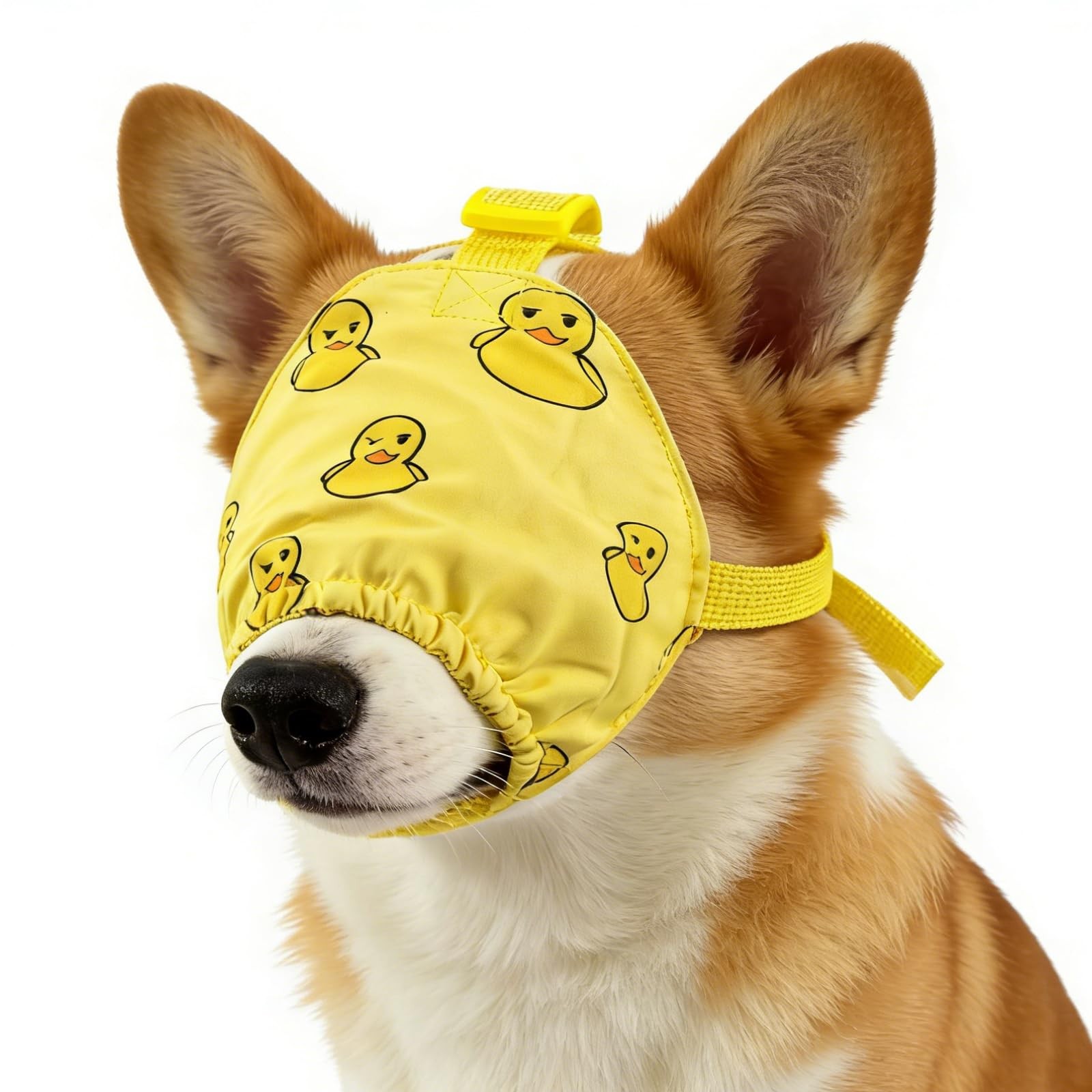 Dog Calming Cap Eye Mask Ducks Nylon Shading Pet Anxiety Mask Muzzle for Groo...