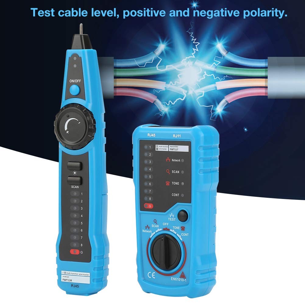 Cable Tracker, FWT11 RJ11 RJ45 Cable Tester Line Finder Multifunction Cable...