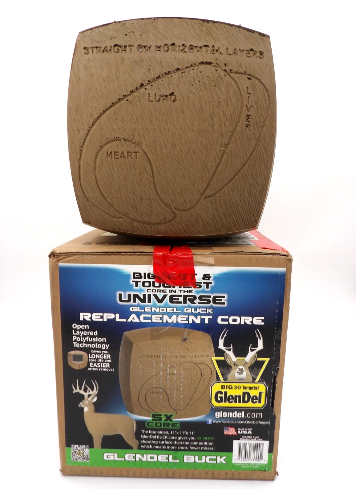 GlenDel Buck Replacement Core - 4 sided - 11" Archery Hunting Target -New/Other