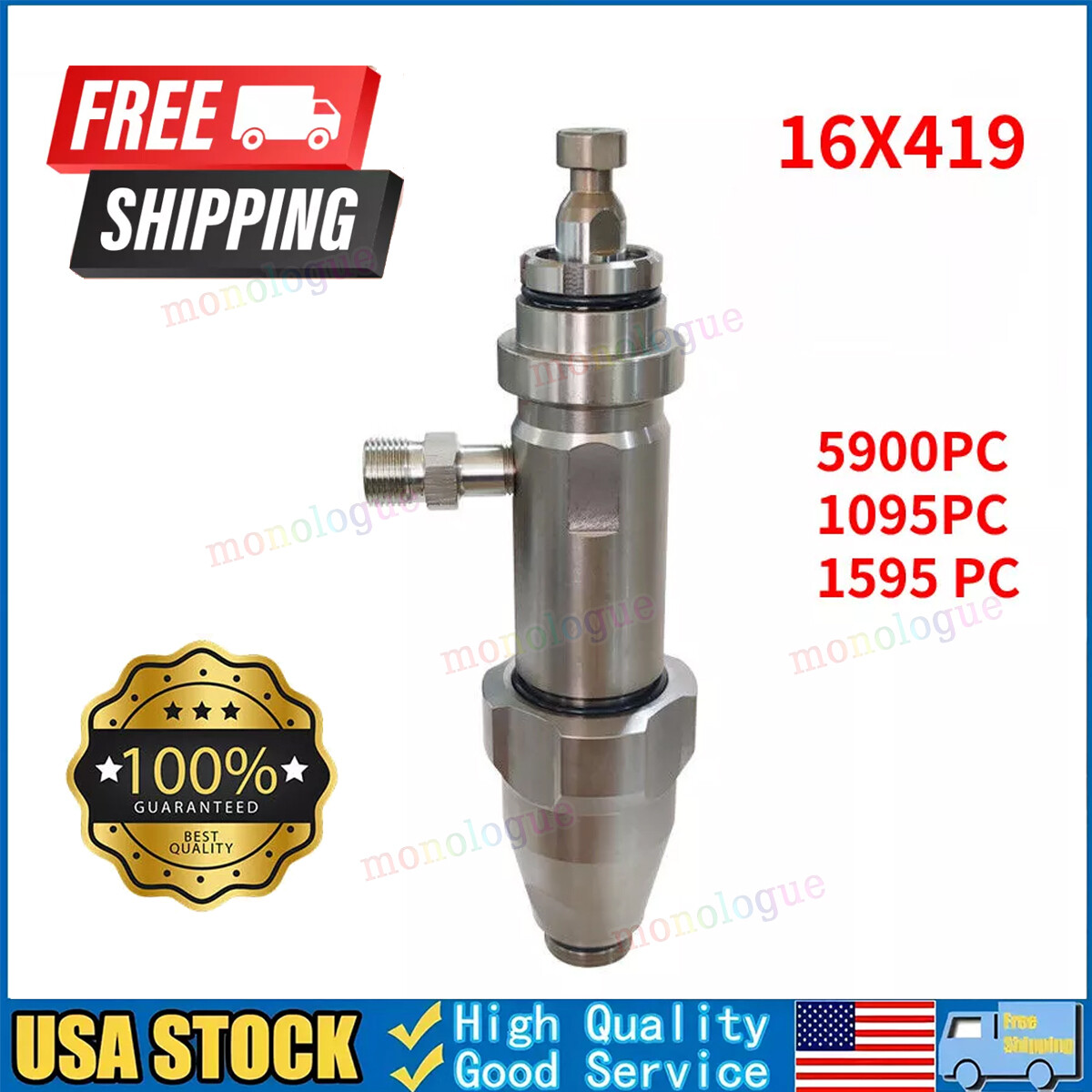 16X419 Airless Piston Pump for Airless Sprayers 5900 1095PC MAK V ProContractor