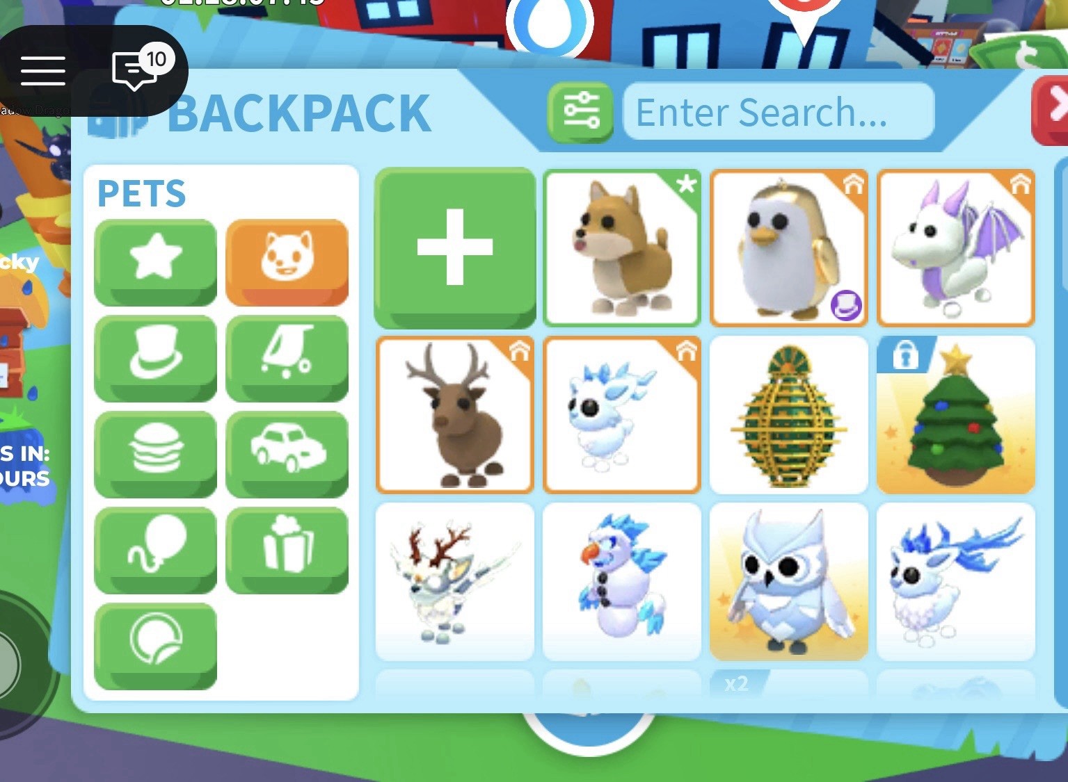 Adopt Me! Roblox Backpack Inventory (READ DESCRIPTION)