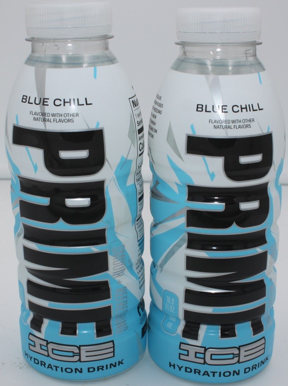 Prime ICE Hydration Drink 2-PACK Blue Chill  2 x 16.9 oz Electrolytes B Vitamins