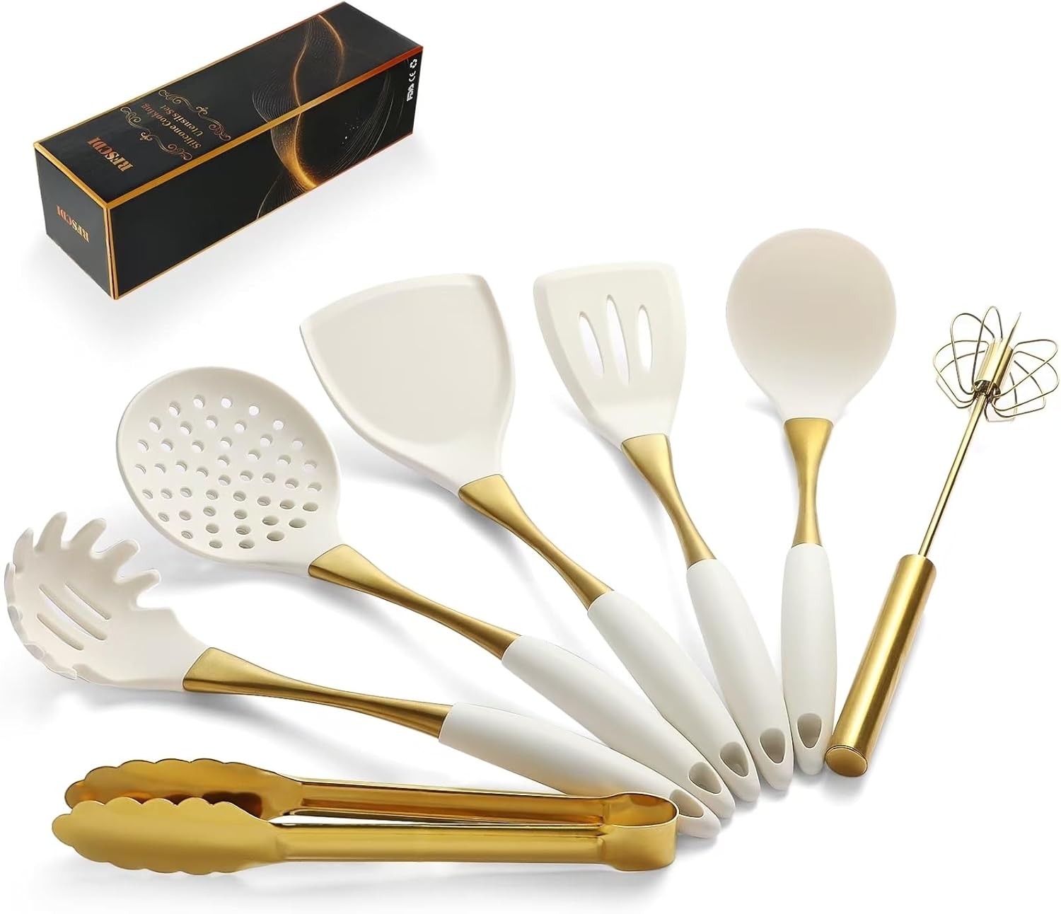 Elegant Platinum Silicone Kitchenware Set—Non-toxic and Safe