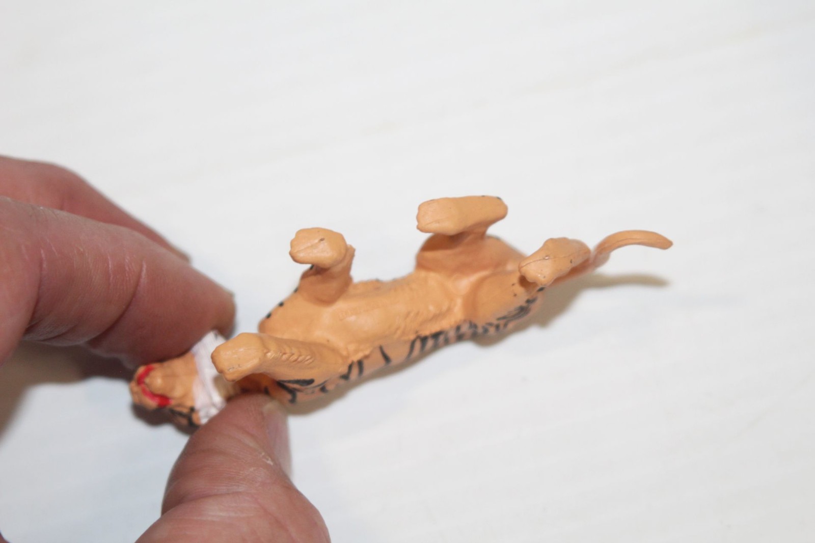 Vintage 1970s Britains Plastic Zoo Animals - Set of 2 Tiger (England) Toy Figure