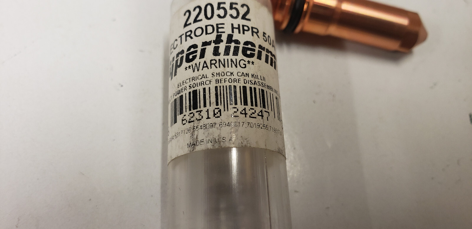 Hypertherm 220552 Electrode HPR 50A. NEW