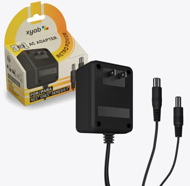Power Adapter for NES SNES Sega Genesis 1 Heavy Duty