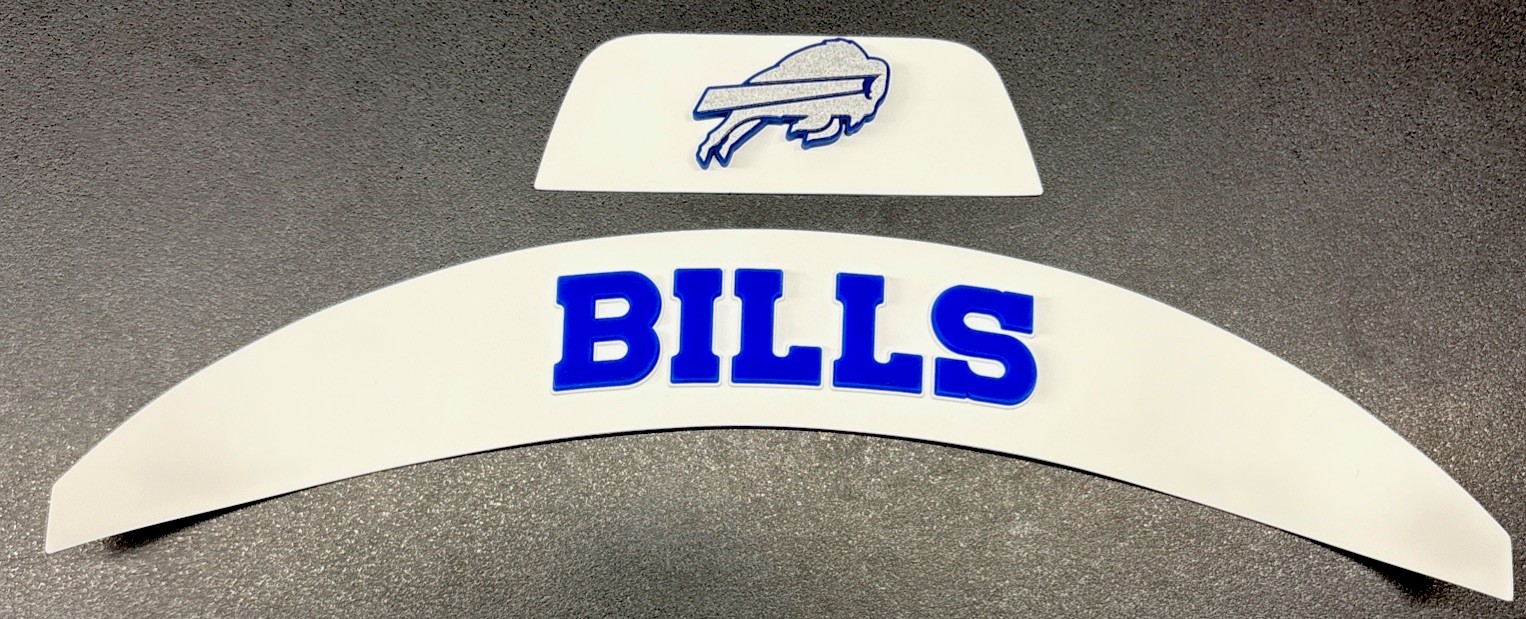 3D Bumpers - Bills Flex Set for a Full Size Helmet