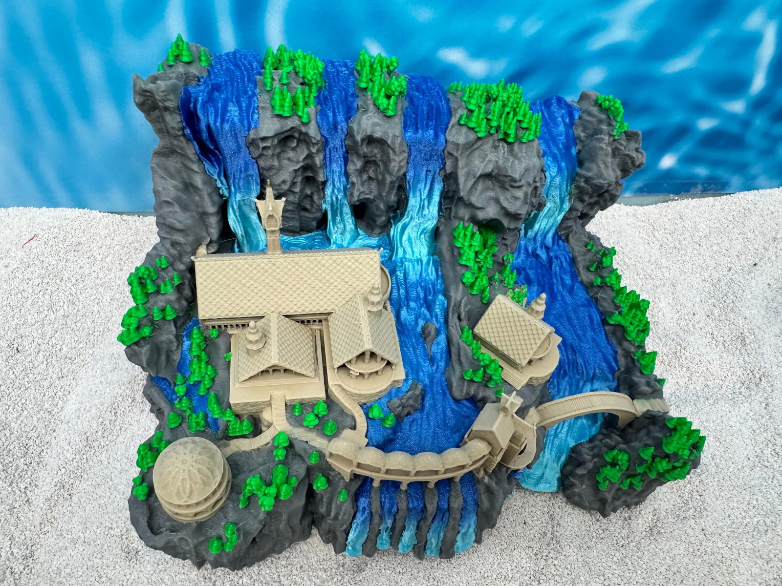 Rivendell Aquarium Decor: Themed Fish Tank Ornament LOTR
