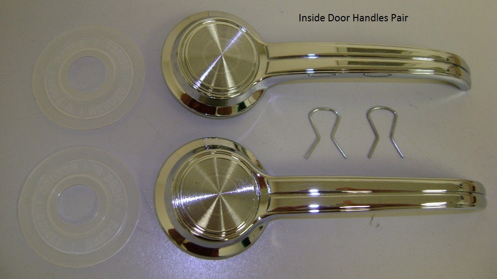 Door Handle Kit Inside Inner Pair w/ Washers + Clips Pair 6pc *In Stock 65 66 67
