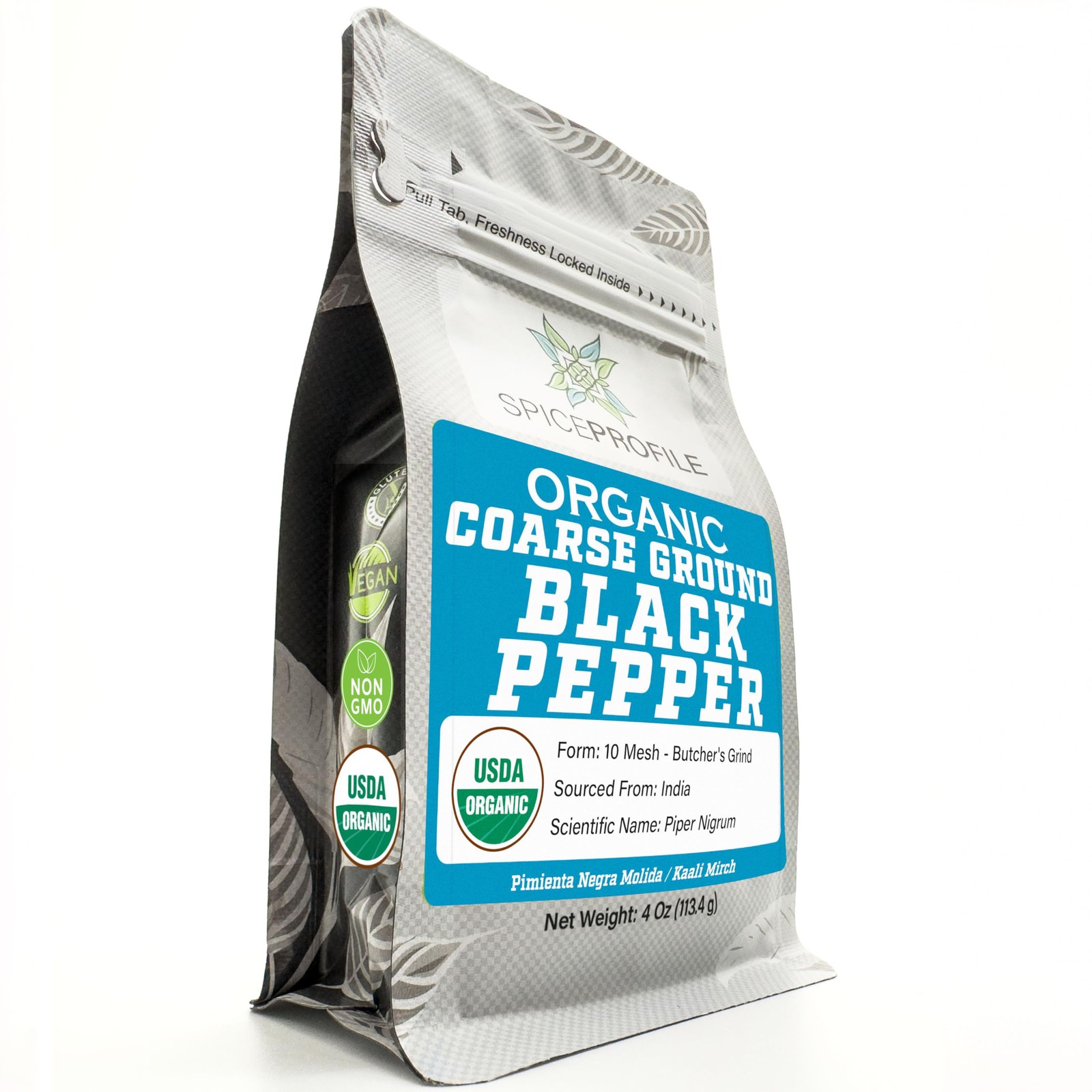 Spice Profile USDA Organic Coarse Ground Black Pepper, Lab Tested for Small