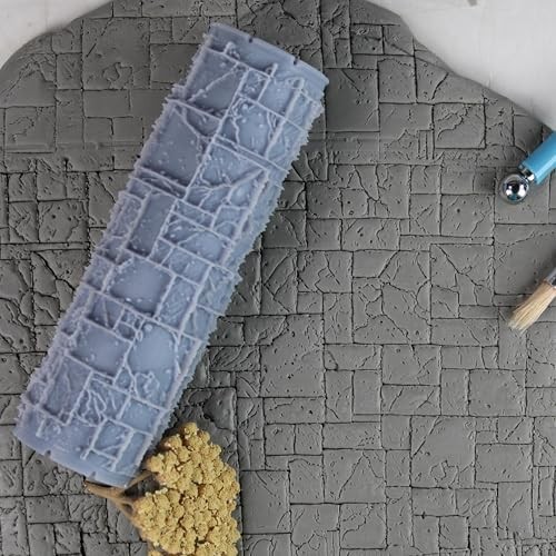 4" Clay Texture Roller - Seamless Embossing Pattern for Polymer, Ceramic & Potte