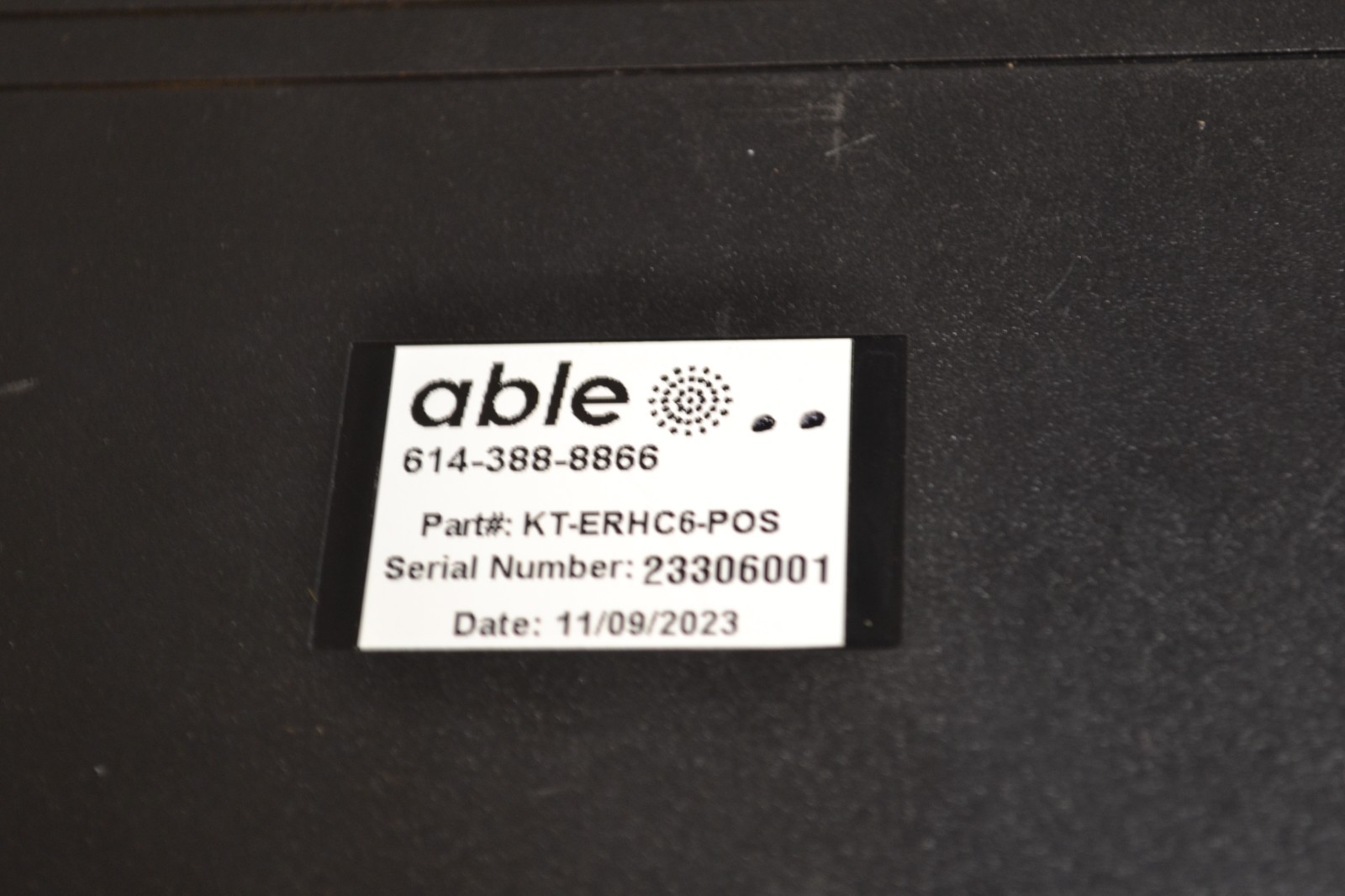 ABLE Part #KT-ERHC6-POS