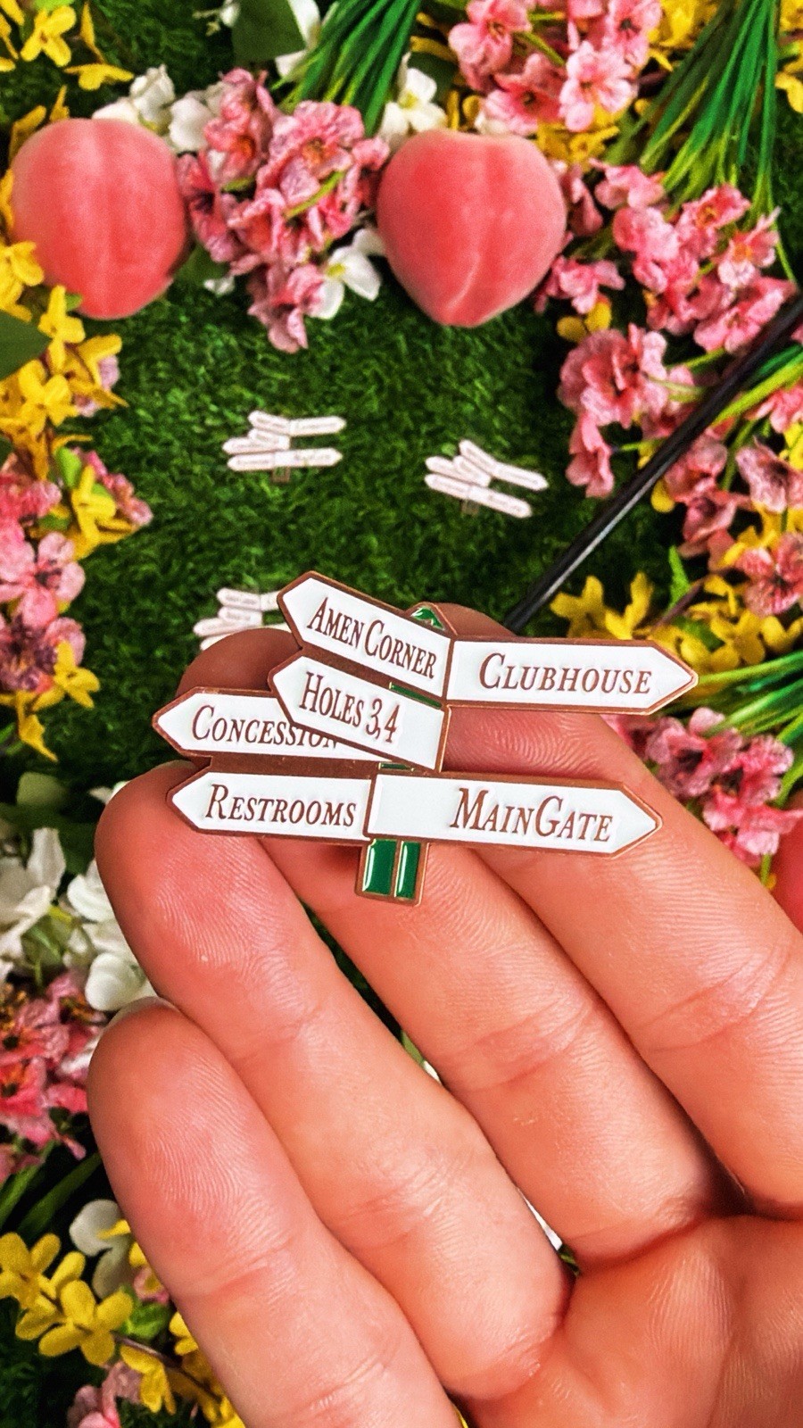 Masters Tournament ANGC Sign Post Magnetic Ball Marker Augusta National ANGC