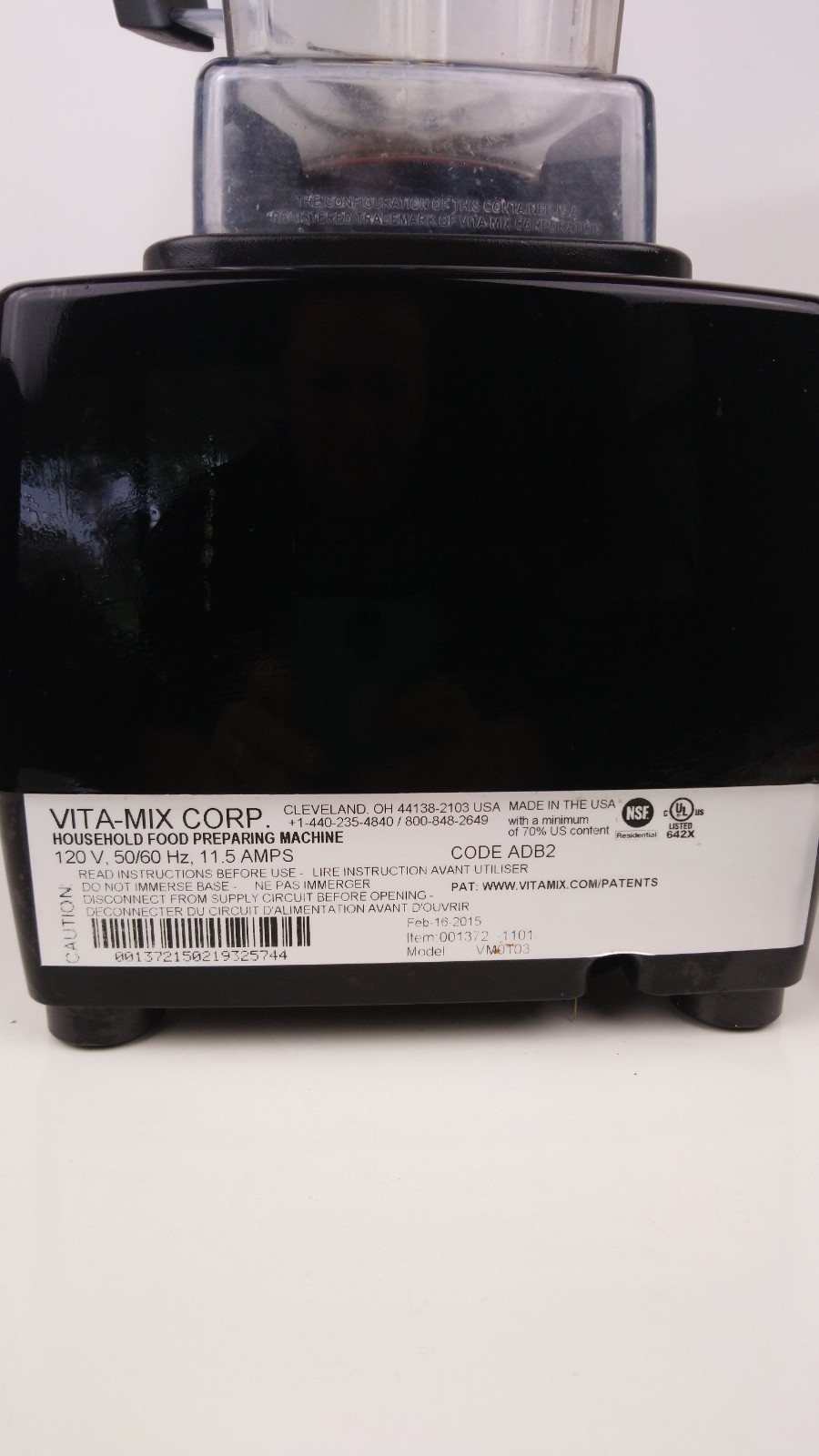 Vitamix 5200 Black 64oz Blender Variable Speed WORKS!