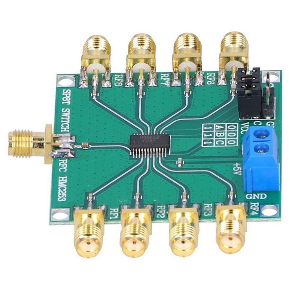 RF Single Pole Eight Throw Switch Module DC 3GHZ Power Supply Voltage 3V 5V